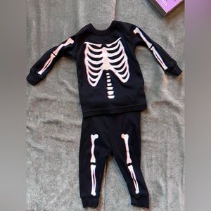 Glow in the dark skeleton pajamas GAP